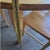 Viintage Amish Style Expandable Rustic Farmhouse Kitchen Table and 4 Ladderback Chairs For Sale In Palm Springs - Image 6 of 12