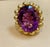50 Carat Amethyst Cocktail Ring in Solid 18 Karat Yellow Gold 29 Grams For Sale - Image 17 of 18