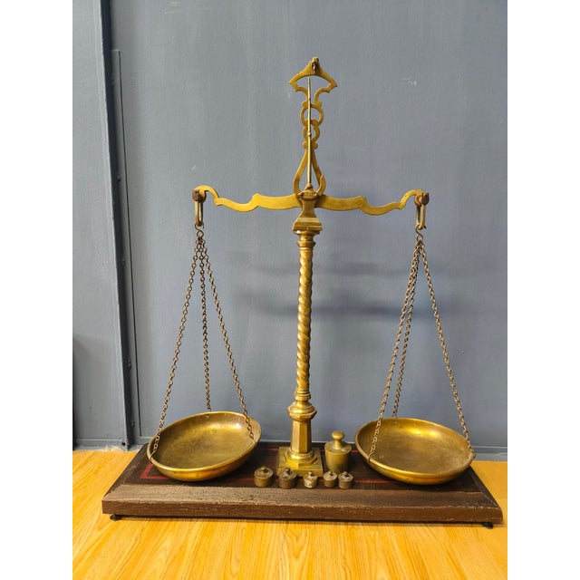 Large Copper Pharmacy Scale, 1700s For Sale - Image 14 of 14