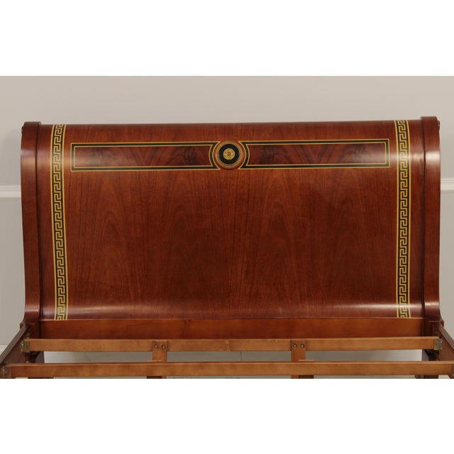 Traditional Versace Infinity Gigasso Queen Size Sleigh Bed For Sale - Image 3 of 17
