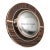 "L'uovo" Convex Wall Mirror With Bronze, Handmade For Sale