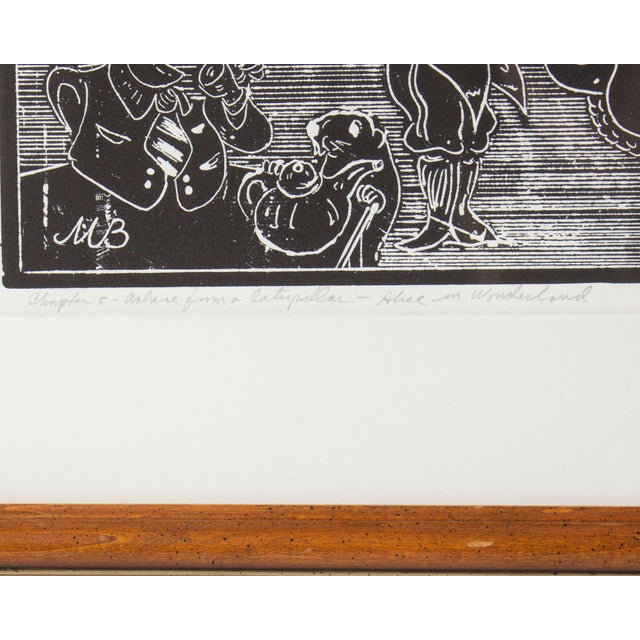 Late 20th Century “Alice in Wonderland” Painting and Relief Print by Martin Barooshian For Sale - Image 5 of 9