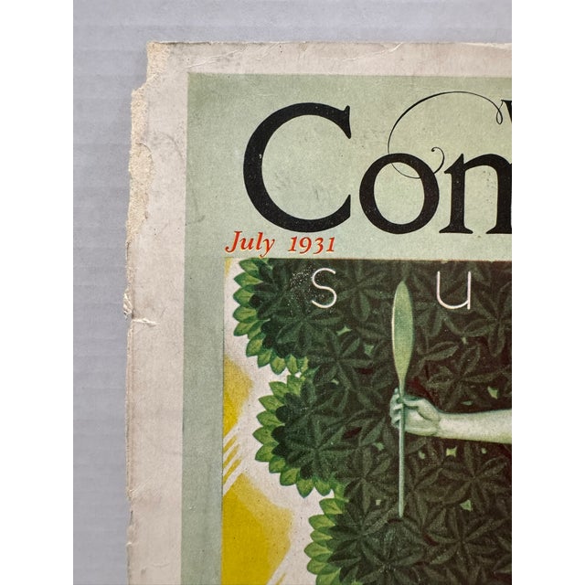 Original period front cover from the July 1931 issue of Woman's Home Companion, featuring n elegant Art Deco woman in a...