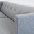 Metal Cb2 Avec Modern Grey 3-Seat Sofa With Button Tufting For Sale - Image 7 of 9