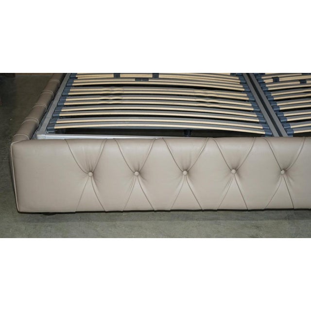Emperor Maestro Chesterfield Bed Frame in Tufted Leather from Roche Bobois For Sale - Image 9 of 18