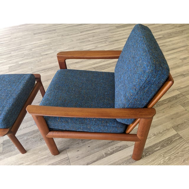 1960s Danish Modern Komfort Lounge Chair and Ottoman For Sale - Image 9 of 12