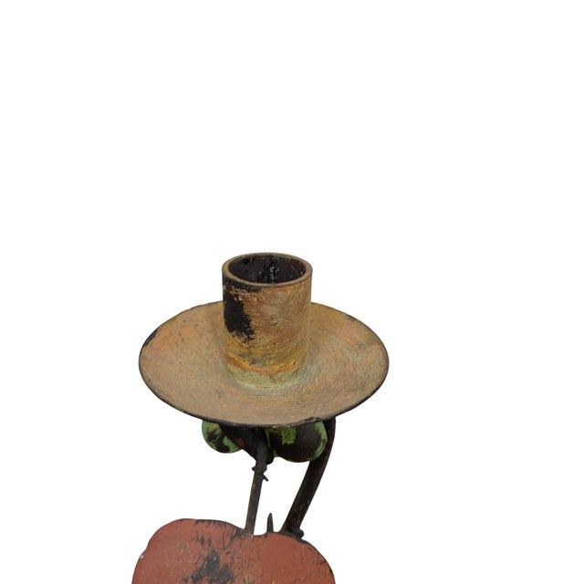 1920s Art Nouveau Wrought Iron Candelabra, 1920s For Sale - Image 5 of 13