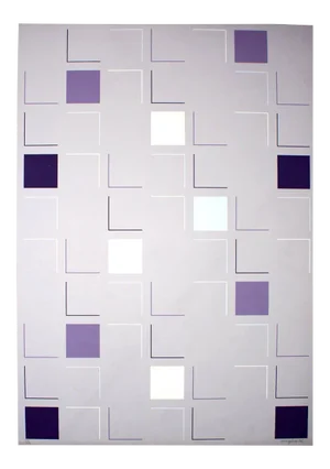 Square (White) - Original Screen Print by A. Mengolini - 1976 1976