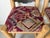 Red Vintage Rustic Southwestern Log Bar Stools With Metal Eagle Backrests – Set of 3 For Sale - Image 8 of 12