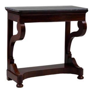 1830-1840 Louis Philippe French Empire Console Table Side Board For Sale