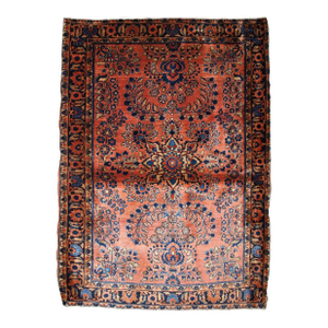 1920s, Handmade Antique Persian Sarouk Rug 3.3' X 5.5'