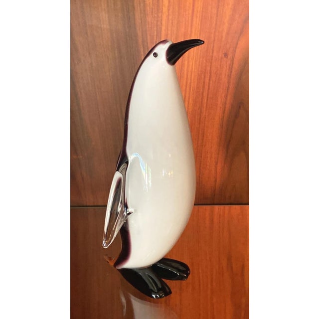 1960s Italian Murano Glass Penguin Sculpture For Sale - Image 5 of 5