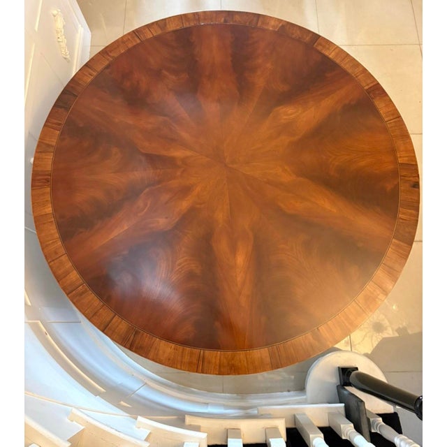 Antique Victorian English Figured Mahogany Dining Table, 1860s For Sale - Image 3 of 8