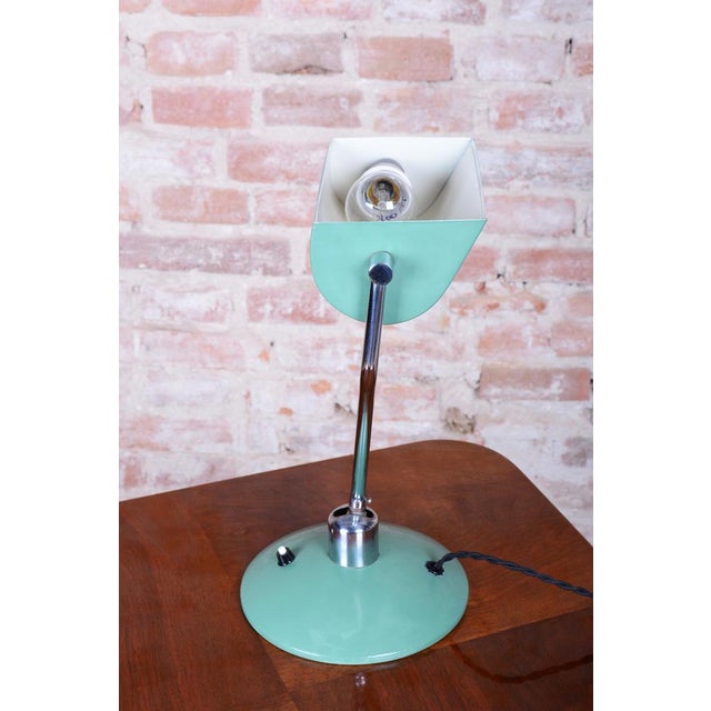 1950s Mid-Century Table Lamp in Chrome-Plated Steel from NAPAKO, Czech, 1950s For Sale - Image 5 of 14