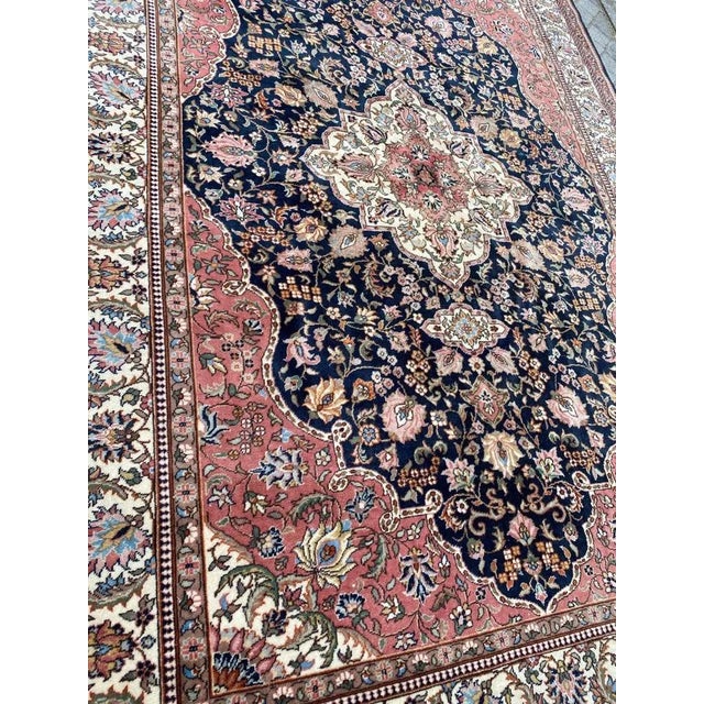 Vintage Turkish Hereke Rug For Sale - Image 10 of 18