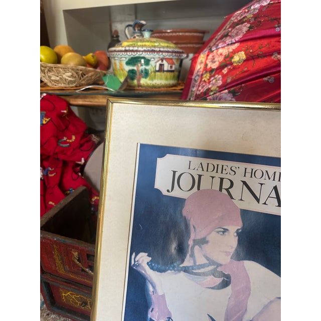 Up for consideration is a beautiful vintage pair of Ladies Home Journal magazine cover prints in gold frames. These would...