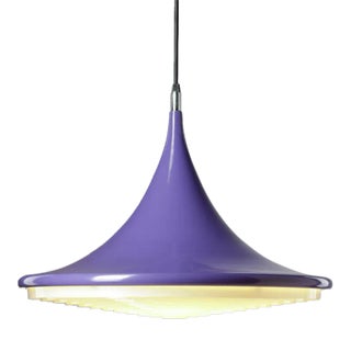 Mid-Century Purple Tulip Pendant Light For Sale