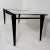Mid-Century Modern Mid-Century Modern Dining Table with Black Steel Frame & Sandblasted Glass Top, 1970s For Sale - Image 3 of 10