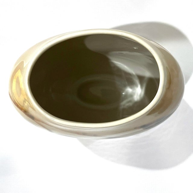 Ivory MiCM Oval Studio Porcelain Vase by Master Potter F. J. Vontury For Sale - Image 8 of 12