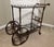 Vintage Hollywood Regency Neoclassical Gilt Rolling Iron Glass Bar Cart Trolley Vintage hammered iron & glass Spanish...