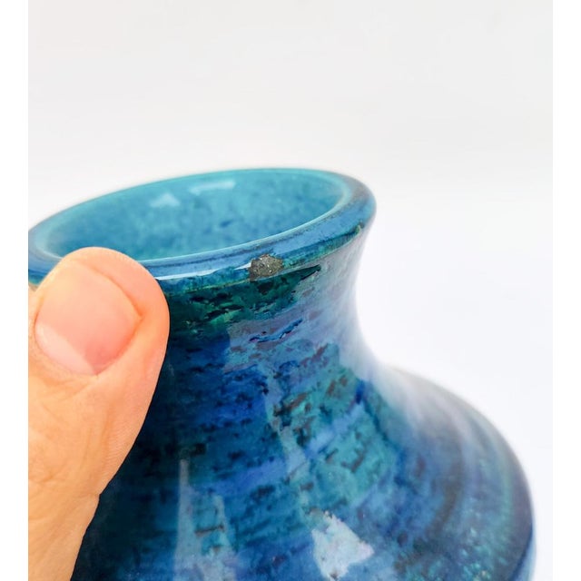 Vintage Space Age Ceramic Vase by Aldo Londi, 1970s For Sale - Image 9 of 10