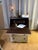 Cream Mid-20th Century Refinished Drop-Front Secretary Desk For Sale - Image 8 of 10