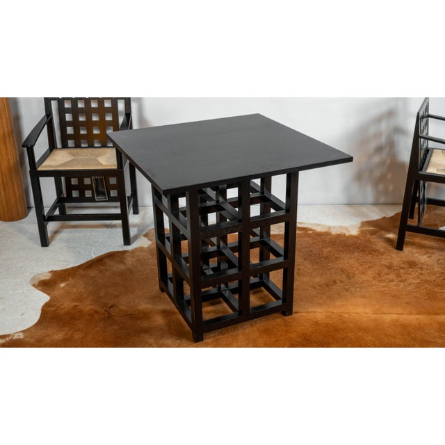 Ebony 1980s Cassina Ds2 Dining Table by Charles Rennie Mackintosh For Sale - Image 8 of 15