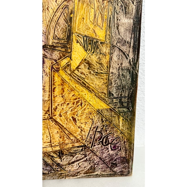 Early 20th Century Jossi Stern, Jerusalem Hasidic Family Oil Painting Israeli Judaica Yossi Stern Bezalel School For Sale - Image 5 of 10