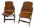 Pair 1940s American Seating Company Wood Folding Chairs Excellent Condition For Sale