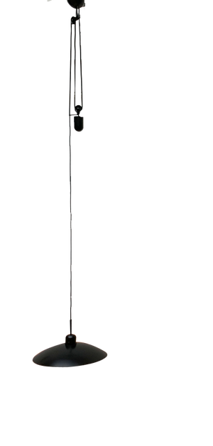 Vintage Postmodern Counterweight Pendant Lamp from Metalarte, 1980s