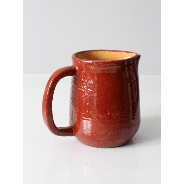 Vintage Studio Pottery Pitcher For Sale - Image 6 of 12