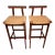 1960s Mid-Century Modern Danish Teak Pair of Bar Stools For Sale