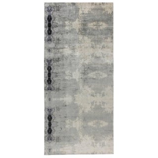 Contemporary Abstract Kusafiri Eskayel Natural Silk Rug by Doris Leslie Blau For Sale