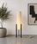 Mid Century Modern floor lamp attributed to Dame &amp; Co. of Denmark and features the iconic Rocket form, with a...