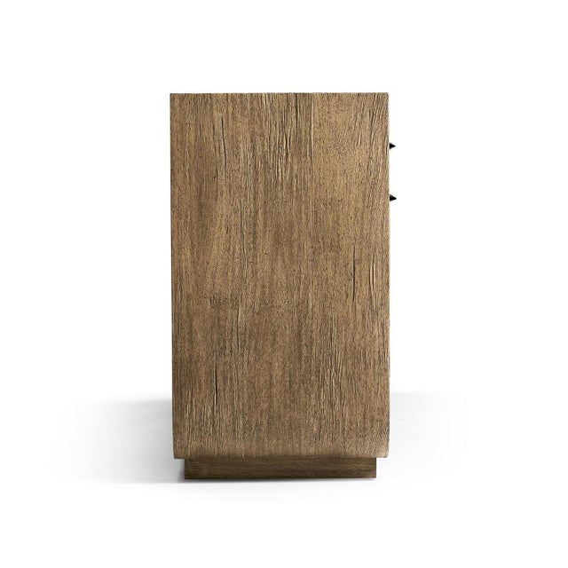 Modern Black Marble and Wood Sideboard For Sale - Image 12 of 15