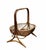 Mid-Century Modern Rattan Basket Magazine Rack, Italy, 1960s For Sale - Image 3 of 9