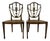 Pair of Antique 19th Century English Federal Hepplewhite Caned Side Chairs For Sale