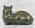 Vintage Farmhouse Chalkware Floral Cat Doorstop Sculpture For Sale - Image 4 of 9