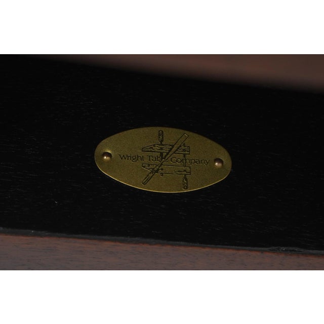 Wright Table Co. Mahogany Federal Style 2 Drawer End Table Server For Sale - Image 17 of 18