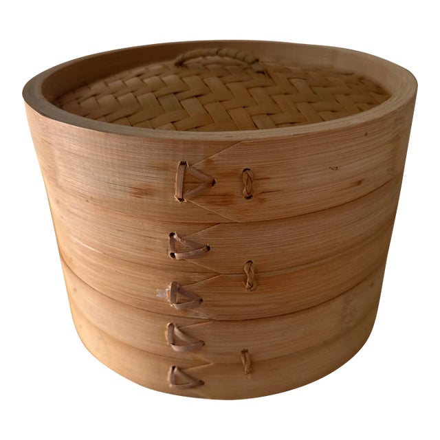 19th Century Traditional Bamboo Steamer For Sale