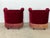 Danish Lounge Chairs in Burgundy Velvet and Beech, 1950s, Set of 2 For Sale - Image 4 of 9