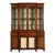 Kittinger English Regency Carved Mahogany and Rosewood Breakfront Bookcase Cabinet, Circa 1960s For Sale