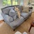 Lillian August Blue Sofa For Sale - Image 10 of 11