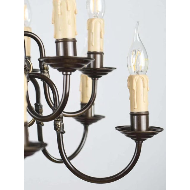 Flemish Two-Story Chandelier, Belgium For Sale - Image 4 of 7