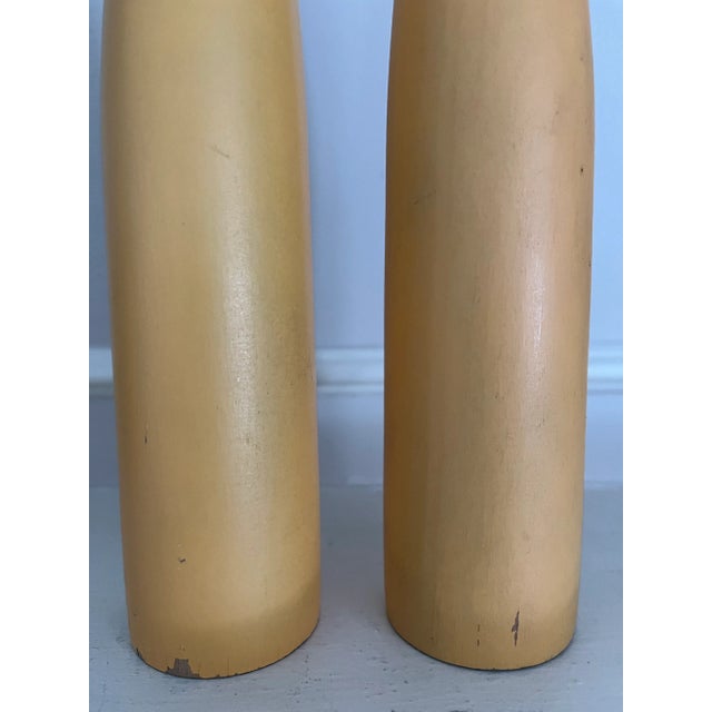 1960s 1960s Danish Candle Holders - Sculpted Originals- a Pair For Sale - Image 5 of 5