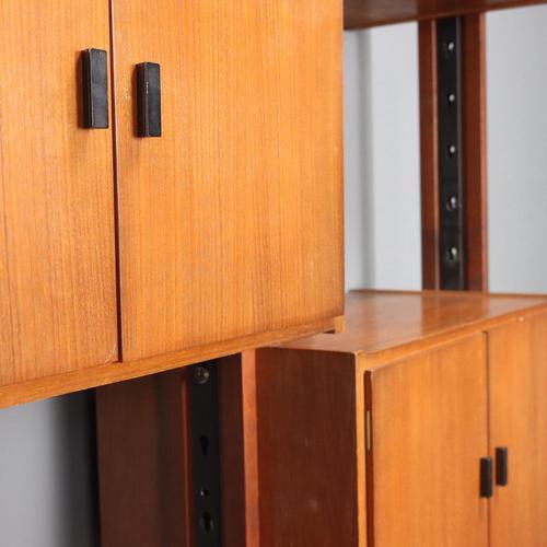 Mid-Century Floor-to-Ceiling Bookcase, 1960s For Sale - Image 9 of 14