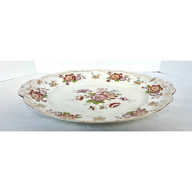 Antique 1890s John Maddock & Sons Old England China 19" Serving Platter For Sale In Dallas - Image 6 of 12