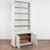 19th century Swedish gustavian style bookcase or display cabinet, crafted in pine. The top crown is accented with carved...