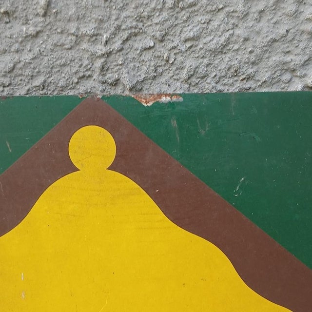 Double-Sided Pibigás Sign in Silkscreened Iron, 1960s For Sale - Image 3 of 8