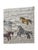 Hand-embroidered Suzani panel from Uzbekistan, worked in fine floss on a natural linen ground. Ten horses in mixed colours...